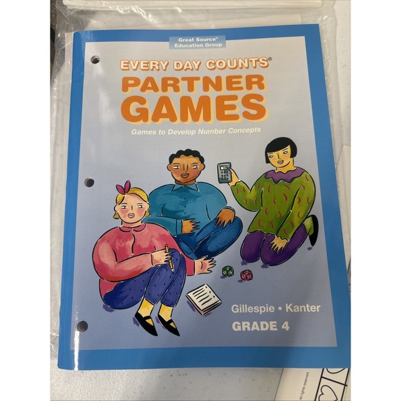Every Day Counts Partner Games For Number Concepts W/ Class Cardstock Pkg 4th Gr - Picture 2 of 14